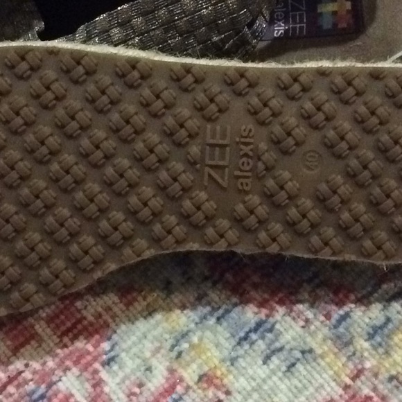 ZEE ALEXIS Peep Toe Woven Sandals 40 NEW - Picture 2 of 6